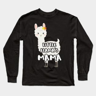 Matching Mother Daughter   Little Llamas Mama Long Sleeve T-Shirt